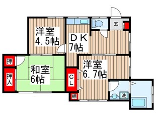 丸山ハイツの物件間取画像